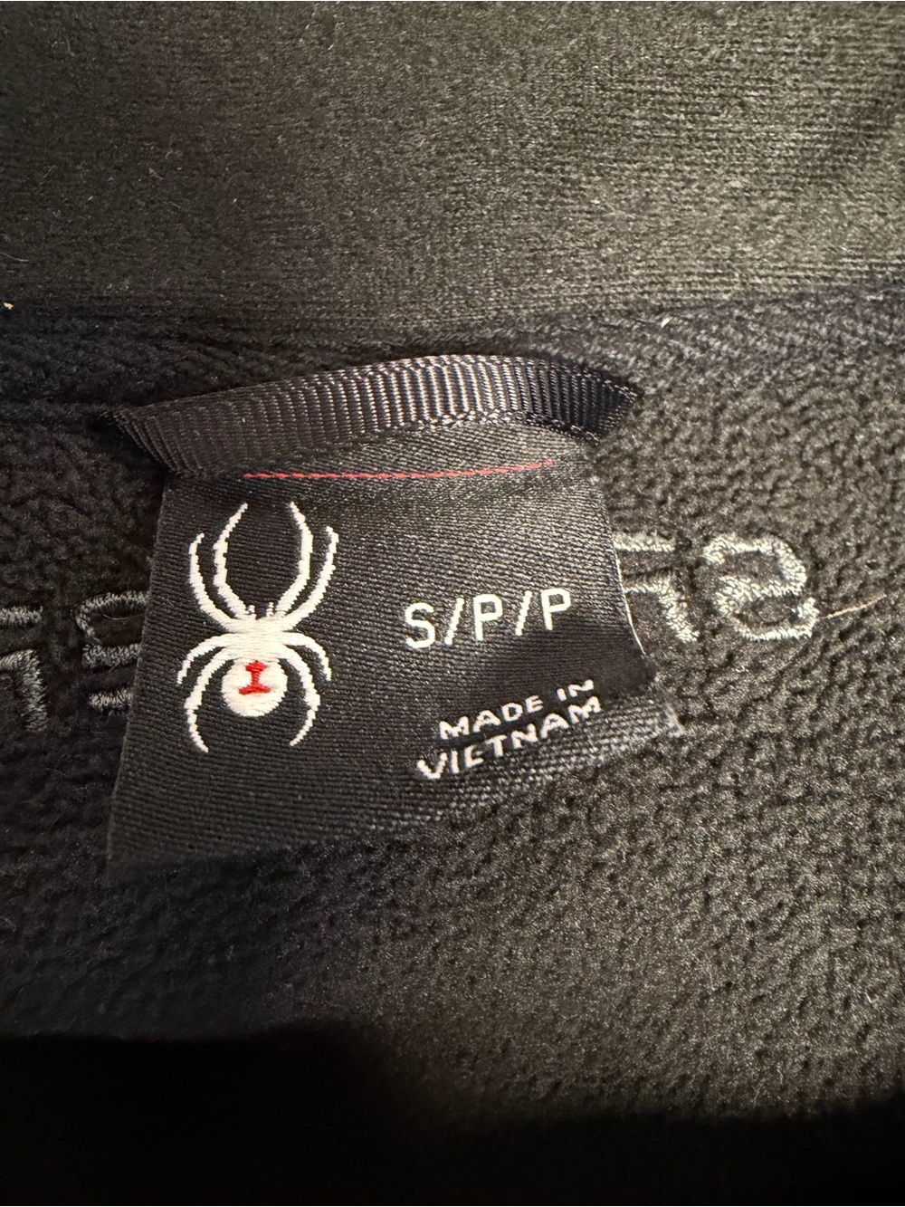 Spyder Men's Raider Waffle Knit Hybrid Full Zip Fleece Jacket Black Size S - Picture 2 of 10